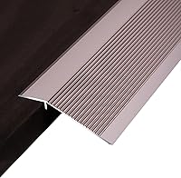 Vista 10 de WORDFUN Tira de transición de piso de madera a azulejo, reductor de umbral de alfombra/azulejo, rampa de borde biselado, tira de umbral de aluminio