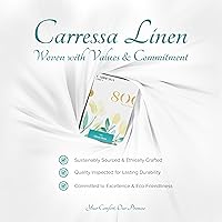 Vista 160 de Carressa Linen Sábana bajera ajustable 100% algodón tamaño King – Sábana bajera de 800 hilos King de algodón, lujosamente suave, refrescante