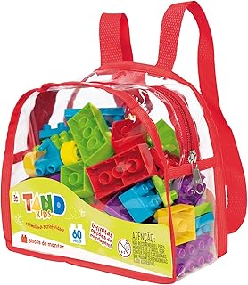 Tand Kids - Blocos de Montar - Mochila 60 peças - Toyster Brinquedos