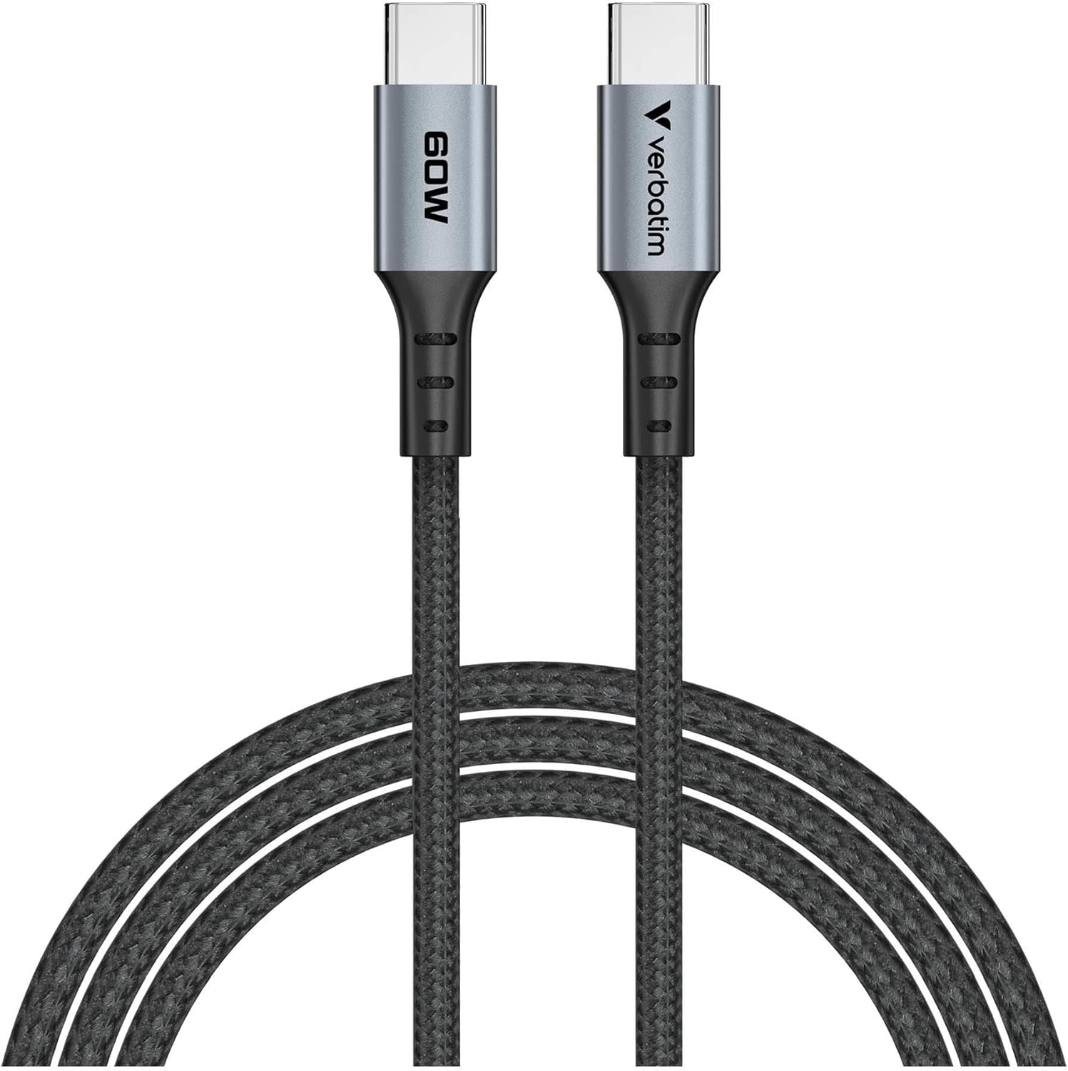 Verbatim Sync & Charge USB C to USB C 60W 120 Cm, W129251441 (60W 120 Cm)