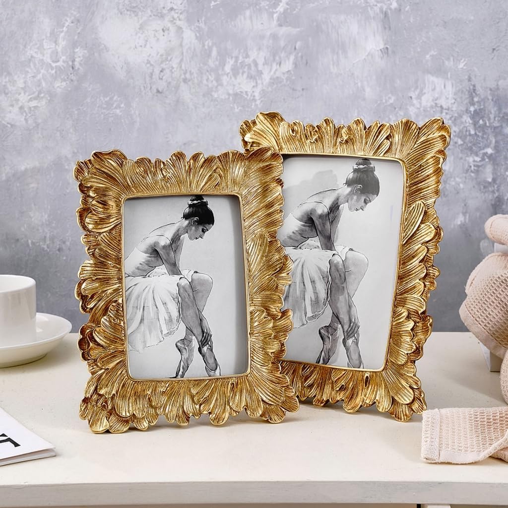 Retro Picture Frame Antique Ornate Photo Frame Decorative Photo Frame Home