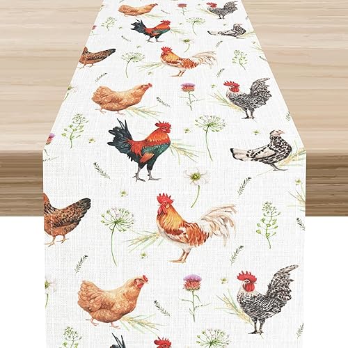 Miniatura 31 de Groovy - Camino de mesa floral retro de los años 70, hippie floral, rosa funky, bonita flor trippy decoración de mesa auxiliar para el hogar,