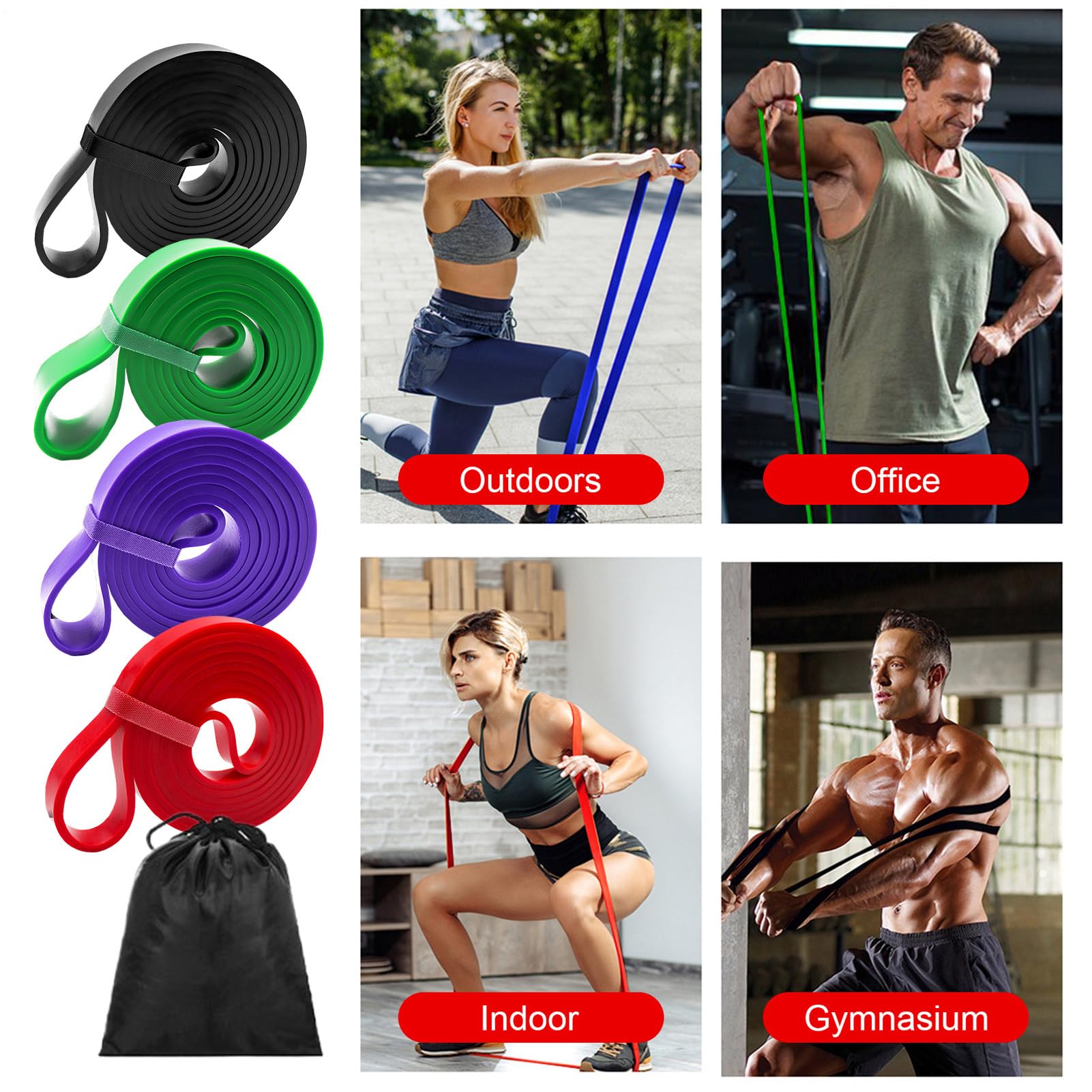 Pneumatici e fasce di supporto - Attrezzatura portatile antiscivolo per allenamento per yoga, per gli , per yoga e pilates, per allenamento fitness, palestra a casa e bu