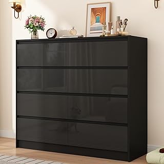 8 Drawer Dresser for Bedroom, Simply Modern Chest of Drawers, Wood Stora...