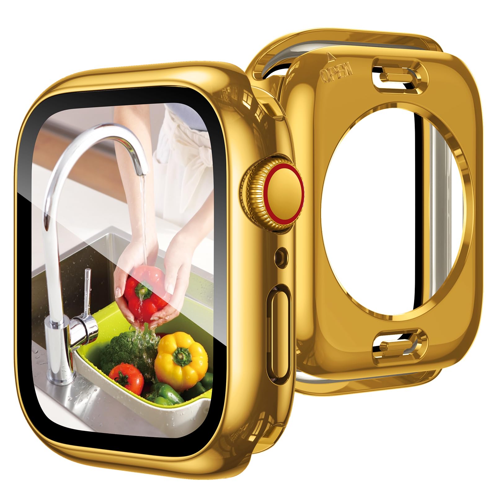 Goton Water-Resistant 46mm Case with Glass for Apple Watch Series 11/10