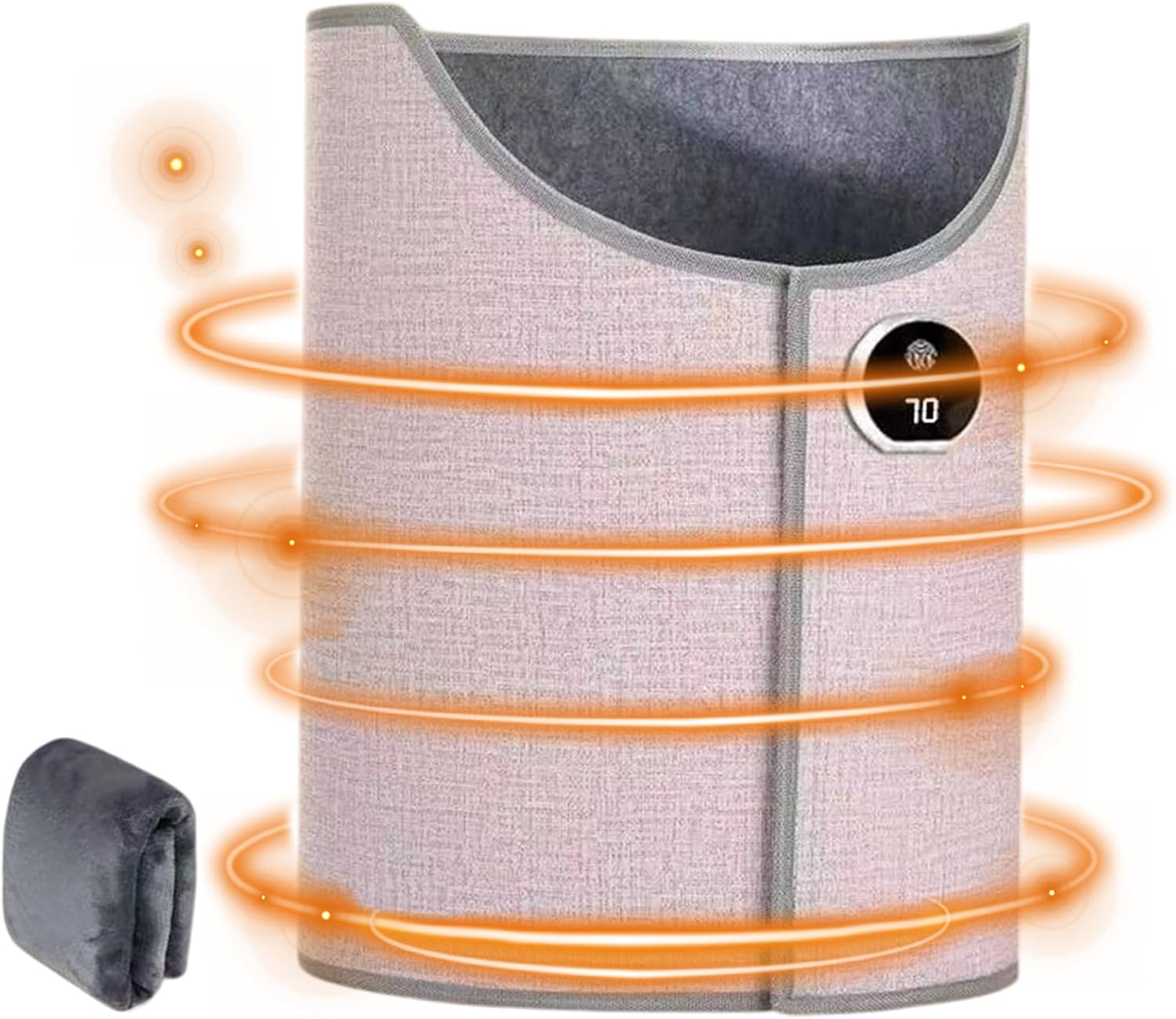 Foldable Under Desk Foot Warmer, Under Desk Heater Portable, Folding Electric Heating Foot and Leg Warmer with Timer for Offices and Home