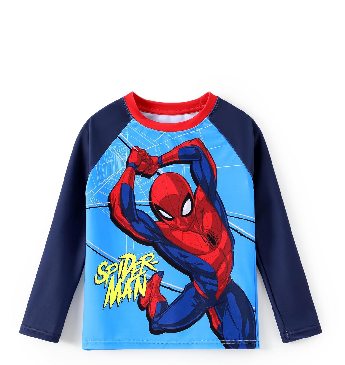 Disney Marvel Spiderman Stitch Rash Guard Shirts Minnie Ariel UPF50+Swim Shirt Boy/Girl Surf Swim Suit Top Kid Swimwear 2-14Y