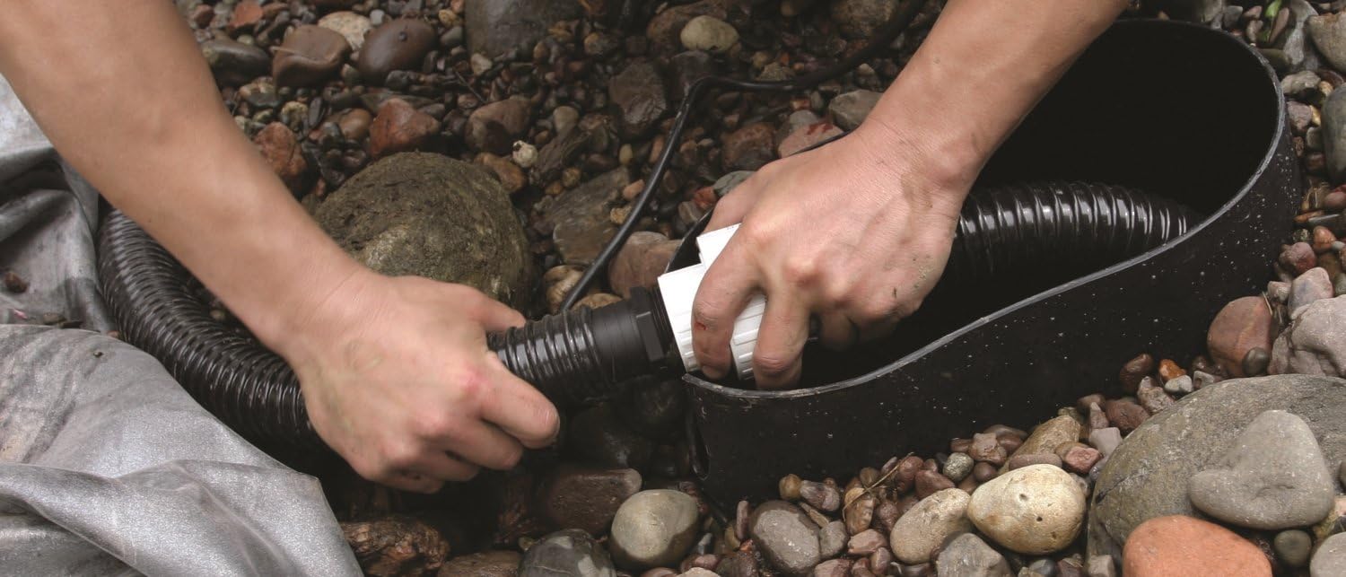 Aquascape 94000 Kink-Free Pipe, 1-1/4" x 25', Black