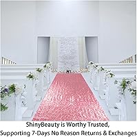 Vista 51 de ShinyBeauty Pasillo de Lentejuelas Negras Brillantes de 2 pies x 15 pies Alfombra Brillante para Bodas, Graduaciones, Fiestas, Alfombra Negra