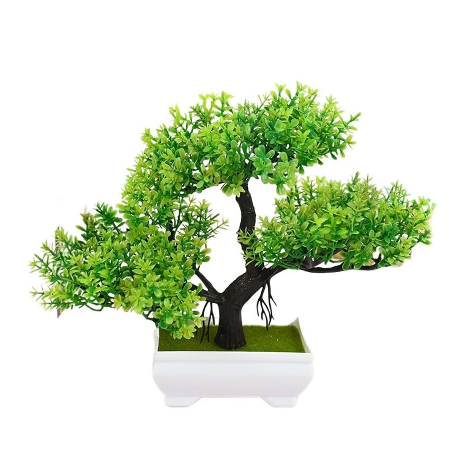 Plante artificielle interieur avec pot plastique pour deco jardin