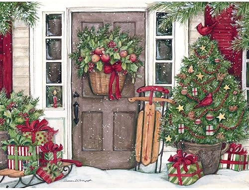 Miniatura 4 de Lang - Rompecabezas de 500 piezas -Puerta de vacaciones, obra de arte de Susan Winget - Acabado de lino - 24Ó x 18Ó Completado