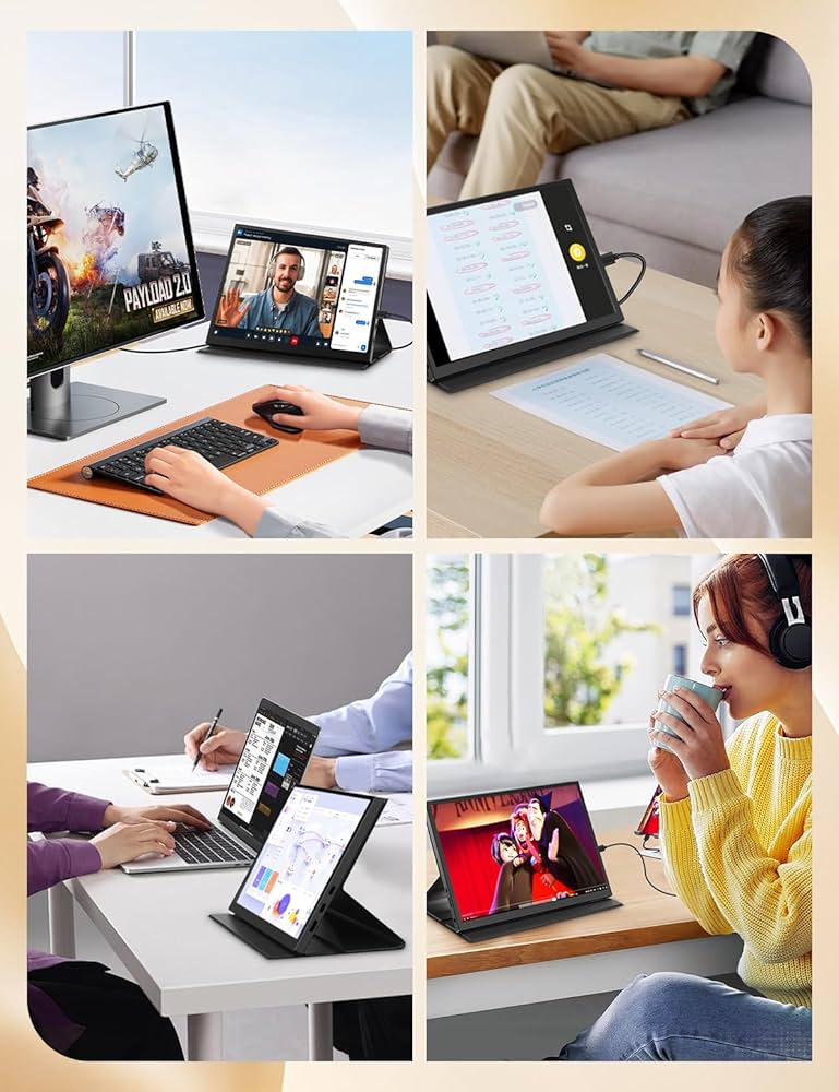 Amazon.co.jp: Alichome モバイルモニター 10.5インチ FHD 1080P