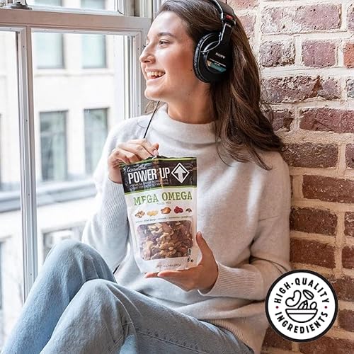 Miniatura 20 de Power Up High Energy Trail Mix Gourmet Nut - Mezcla de frutos secos sin OMG, vegana, sin gluten, apta para dietas cetogénicas y paleo, sin