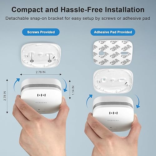 Miniatura 5 de Detector de humo con batería de 10 años, detector de humo de alarma de incendios pequeña mejorada con monitor de calor para doble protección,