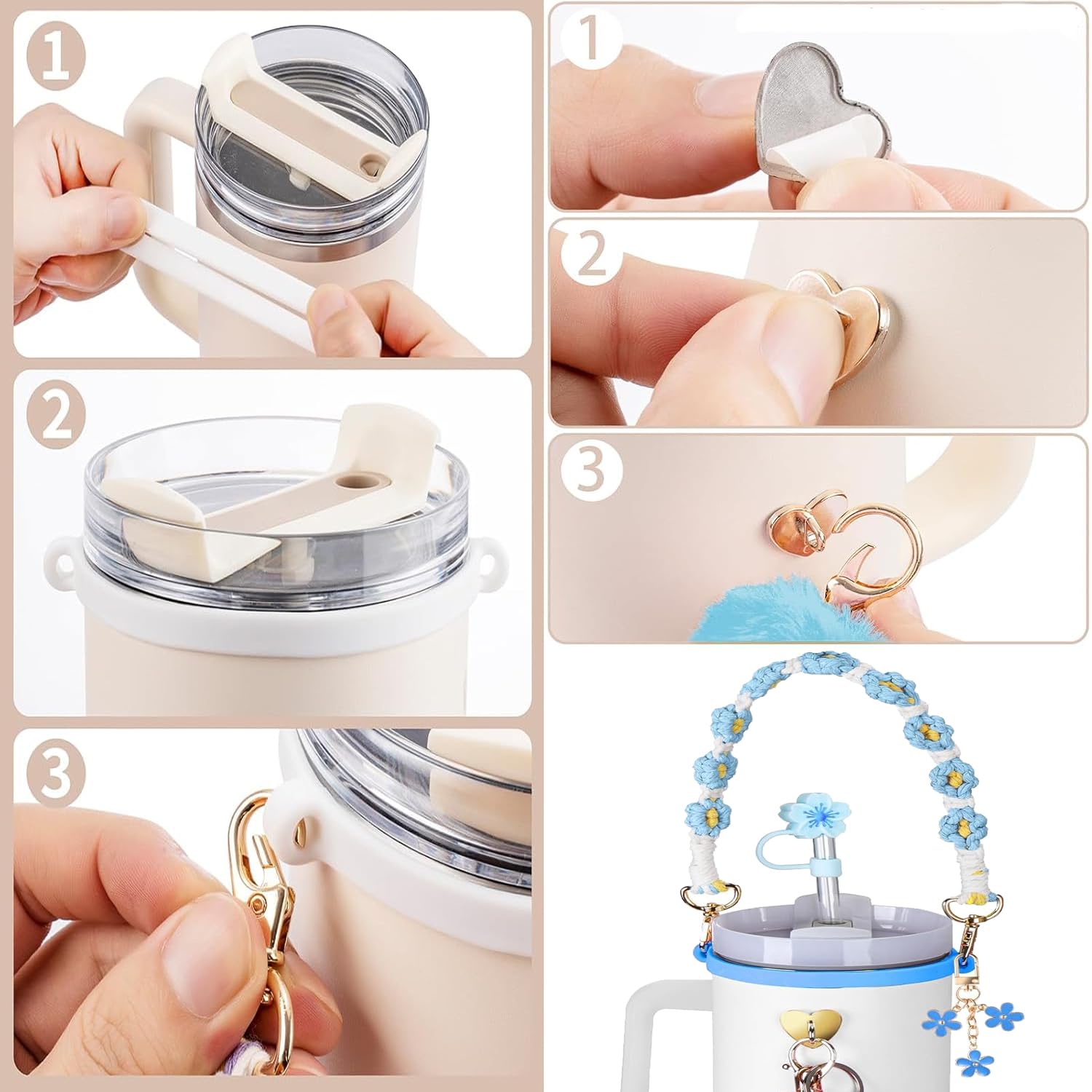 LED Leuchtgriff Für Stanley Becher - 6 Farben, Wasserdicht | Für Quencher H2.0 & ProTour