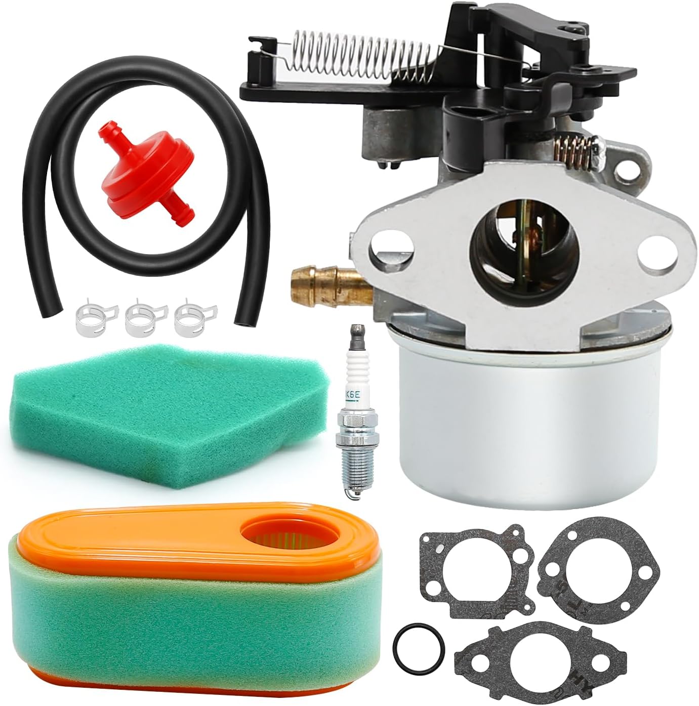 591137 Carburetor Kit for Troy Bilt 2700-3000PSI Pressure Washer, Replaces 593599 590948 593380, Replacement for Briggs Stratton 7.75HP 8.75HP 190cc Engine