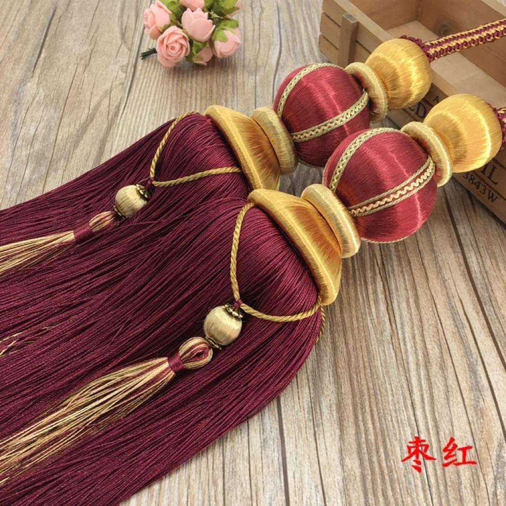 Fermatende con nappe fatti a mano, fermatende, fermatende con nappe, fermatende con doppia palla in stile europeo, fermatende con nappe, accessori per tende, fibbia per tende, corda per cravatta, dec