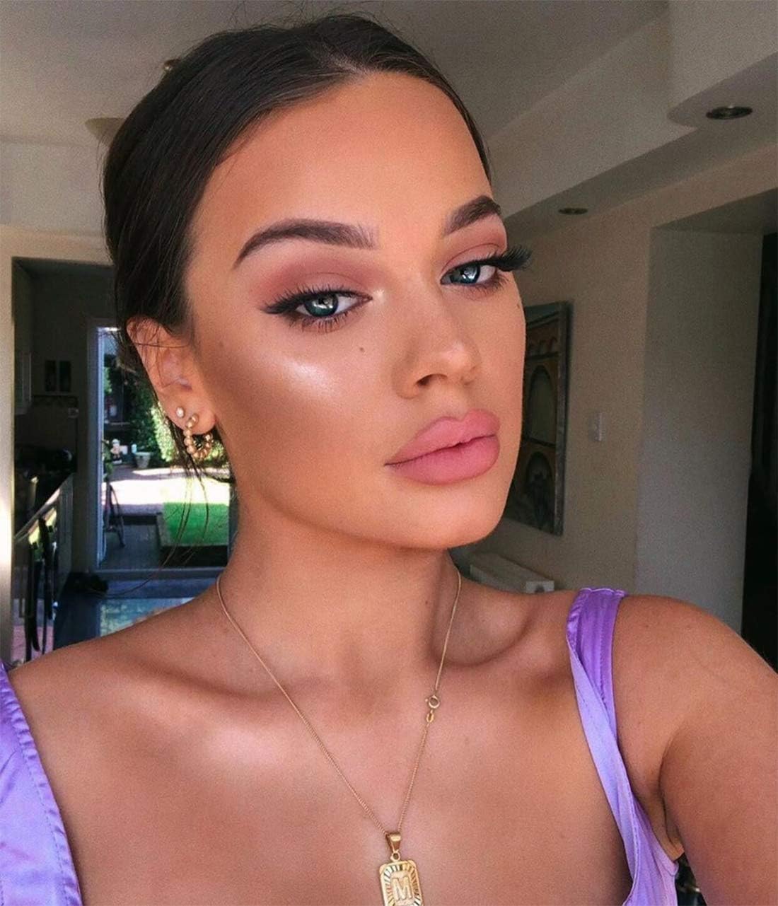 Initial Pendant Necklace 18K Gold Plated Stainless Steel Letter Necklace Personalizd Name Necklace for Women - Image 6