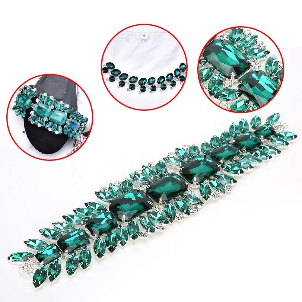 Hapivida 1 Metro Catena di Strass di Cristallo con Strass di Cristallo per Scarpe Fai da Te, Cintura, Borsa, Cappello, Fascia per Capelli (Spumante