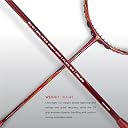 Apacs iHawk X70 (Unstrung) Full Graphite Ultra Strong Carbon Fibre (75-79g) | 35 LBS Max Tension | 3D Power Frame | Made in Vietnam Badminton Racket with Full Cover (Maroon) (All Rounder) gallery image