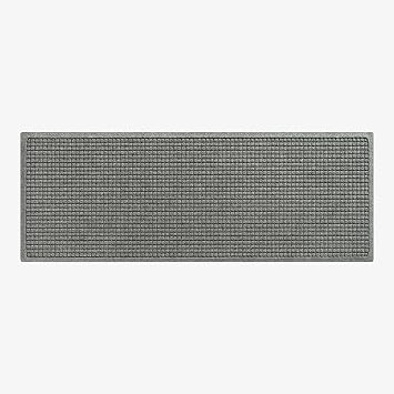 Waterhog Washable Hallway Runner Rug Squares Grey 55 x 150 cm