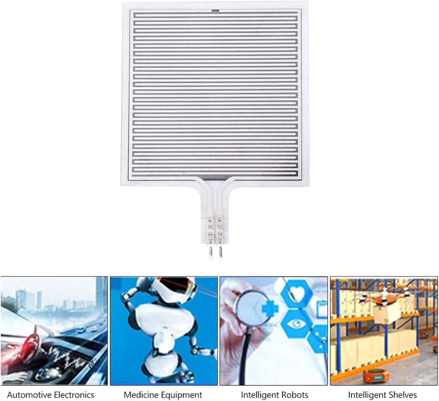 Flexible piezoelectric film thin film pressure sensitive force PVDF pressure transducer