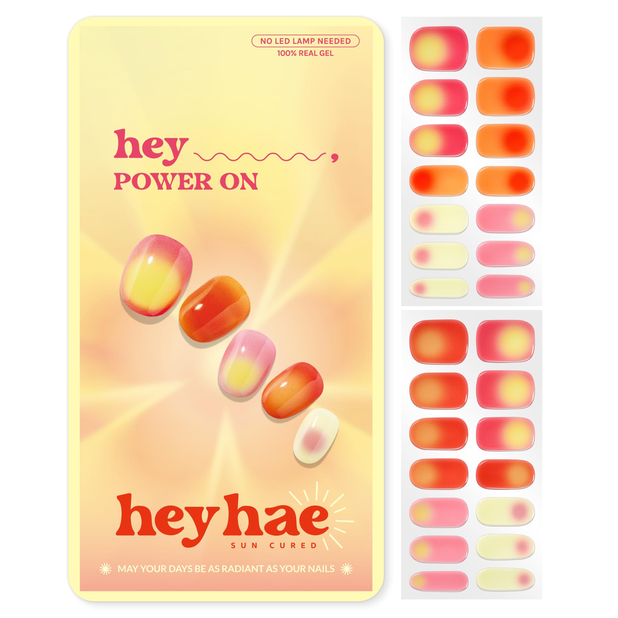 Heyhae Semi Cured Gel Nail Strips - Hey, Power On