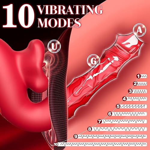 Miniatura 5 de Vibrador de punto G juguetes sexuales para mujeres - Juguetes sexuales para mujeres adultas con 10 modos de aleteo, vibración y lamido, juguete de