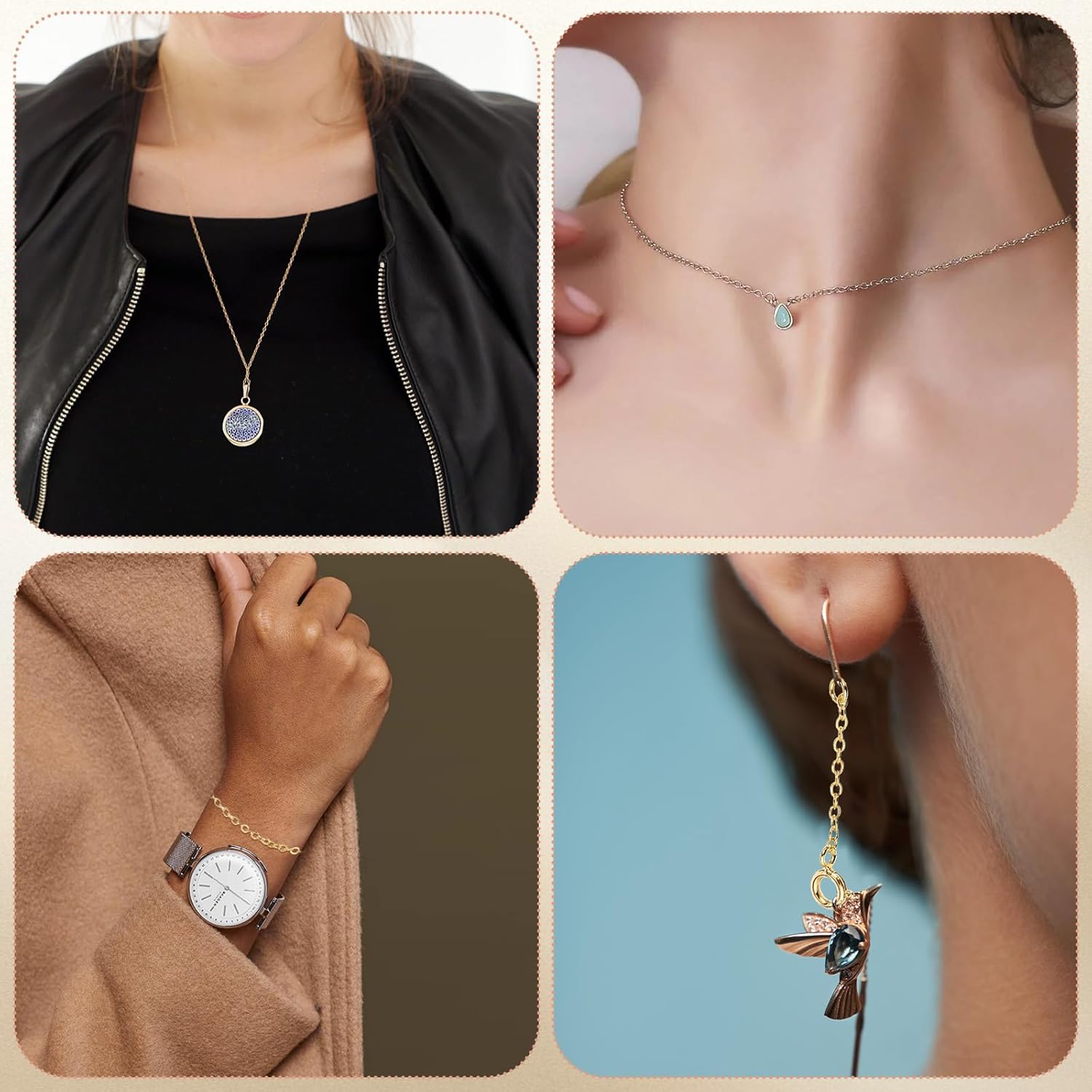 12 Pcs Gold and Silver Plated Necklace Extenders for Necklaces Ankle Bracelets Extenders Removable Chain with Lobster Clasp and O-Clasp Delicate Extender Chain Set for Women Jewelry Making(1 2 3 Inch) - Image 4