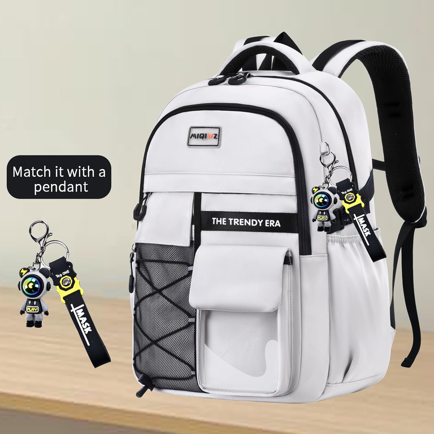 teenage student backpack,encrypted material, multiple compartments and large capacity backpack with anti-theft pockets,Water repellent backpacks suitable for middle and high school Men & Women - Image 2