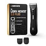 MANSCAPED The Lawn Mower 3.0 Plus Groin & Body Hair Trimmer - Updated SkinSafe Trimmer Blade, Waterproof Wet/Dry Groomer, USB-C Rechargeable, Mens Wireless Ball Shaver, Tuxedo Black