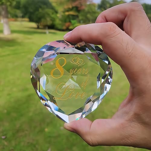 Miniatura 70 de Regalos de cristal de 30 aniversario para marido, esposa, novio o novia, lindo aniversario de boda, día de San Valentín, regalos románticos para 30