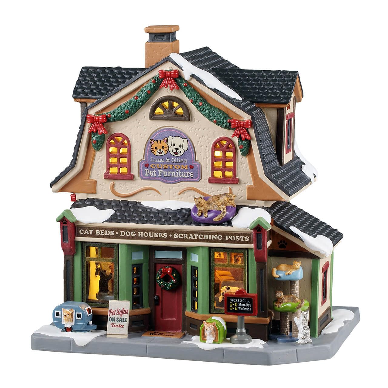 Amazon.com: Lemax Luna & Ollie's Custom Pet Furniture, Lighted