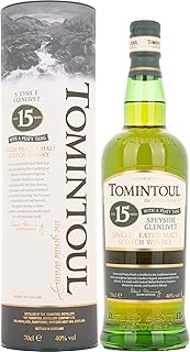 Tomintoul 40 ABV 15 Year Old With A Peaty Tang 70 cl