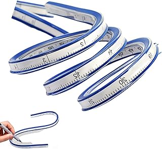 Regla Curvada Flexible Regla De Serpiente De PláStico De Doble Cara Reglas De Costura Para Dibujos GráFicos Y DiseñO De Vestuario(60CM)