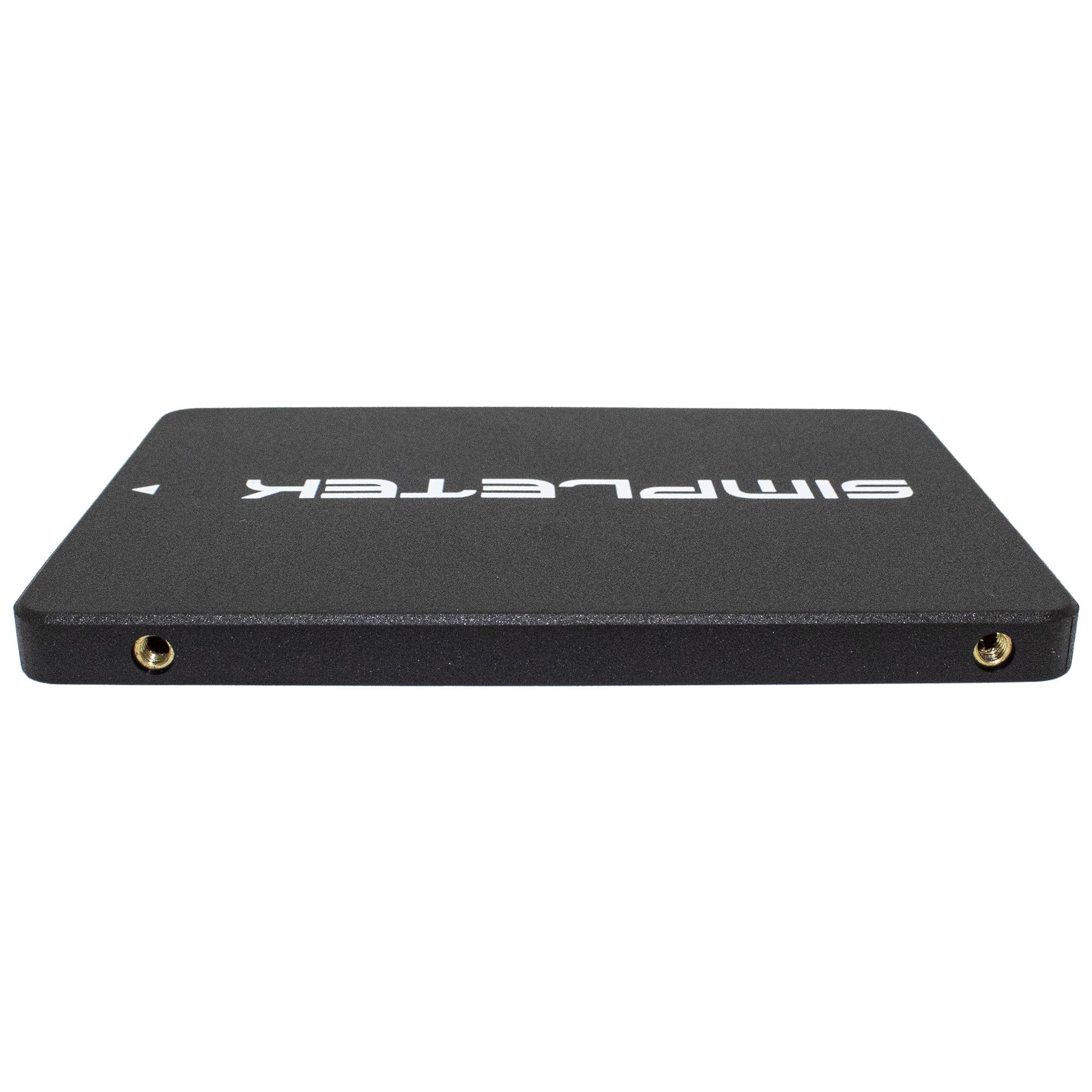 SIMPLETEK Wewnętrzny dysk SSD 2,5" SATA III | Dysk SSD 256 GB | 6 Gb/s, odczyt 550 MB/s i zapis 520 MB/s