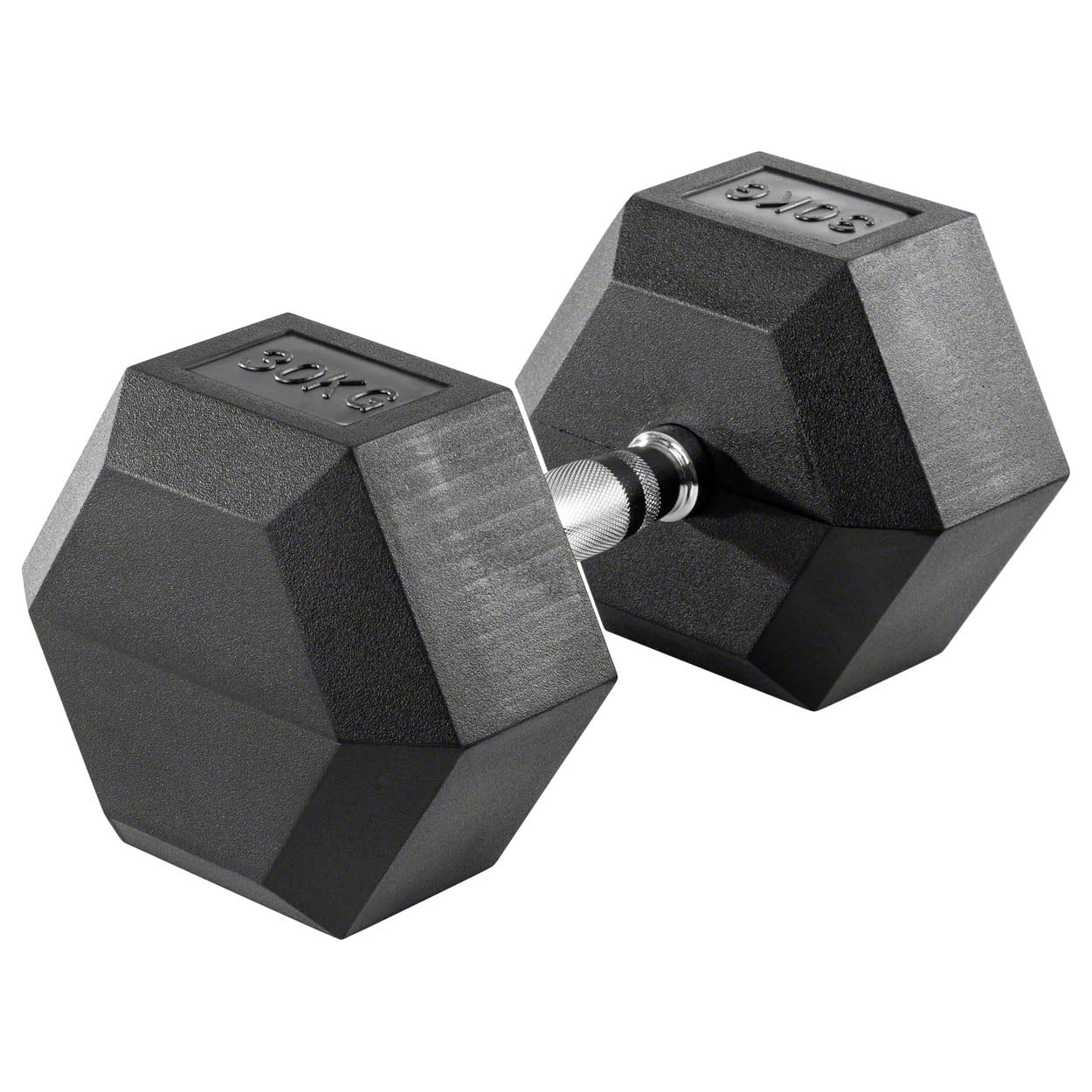 Sport-Tec Hex Kompakthantel aus Gummi, Hexagon-Hantel, Krafttraining, Fitness Hantel, Muskelaufbau, Bodybuilding