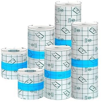 LEEYUKA 6 Rolls Tattoo Aftercare Bandage Waterproof Tattoo Covers Up Patch Wraps for Healing Flim 6 4 2 x 2.2 Yard Tattoo Supplies Protection for Swimming and Shower