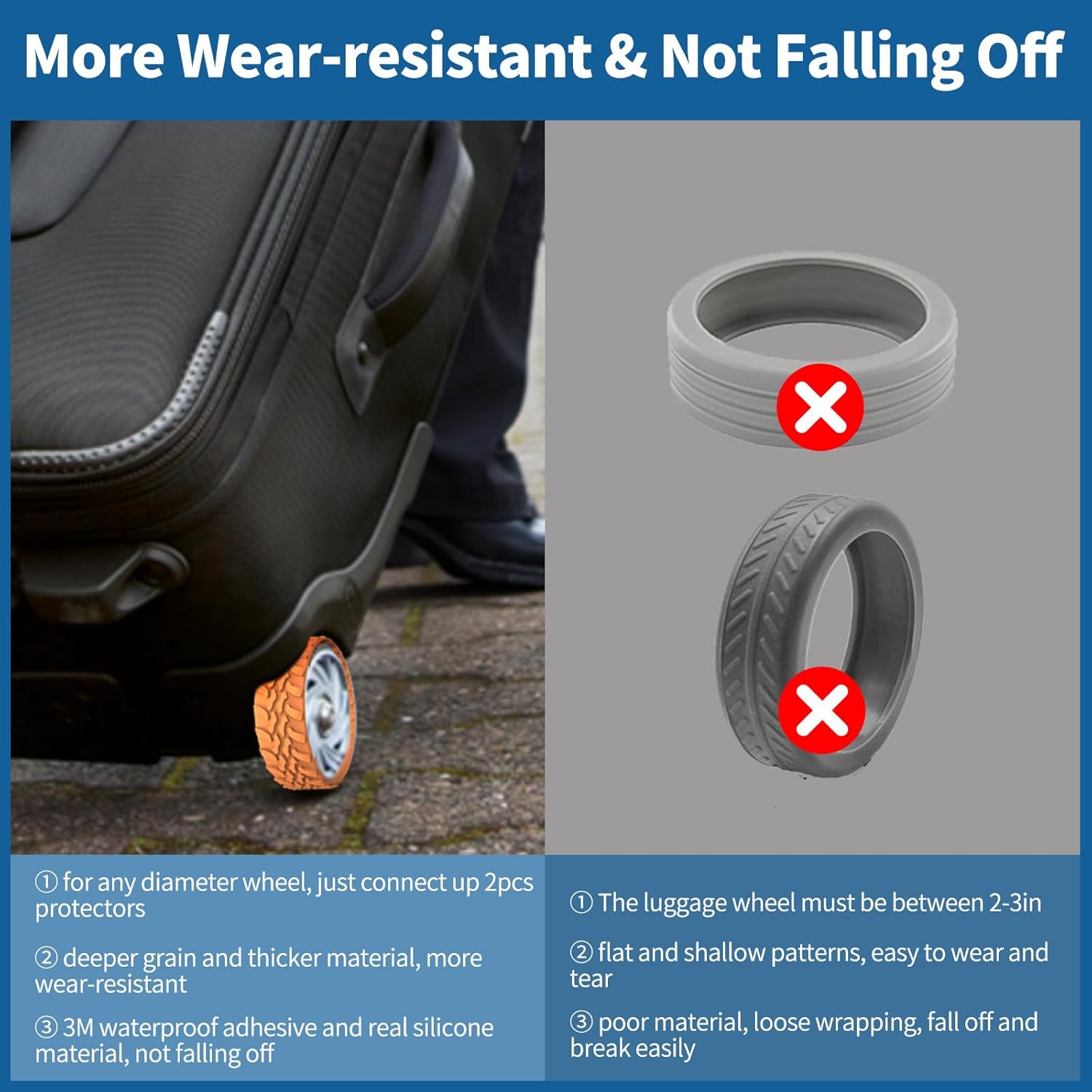 20 Pack Luggage Wheel Covers, Adhesive Silicone Zambia Ubuy