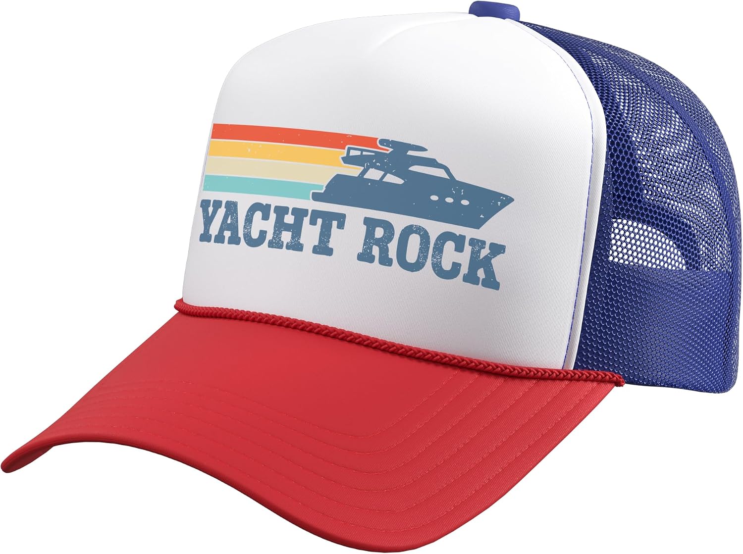 Vintage Yacht Rock Trucker Hat with Adjustable Mesh Back