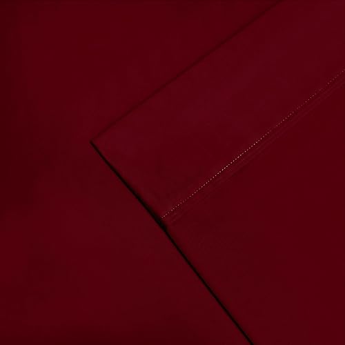 Miniatura 3 de BNM - Juego de sábanas de algodón egipcio de 1200 hilos, juego de sábanas de lujo, 1 sábana bajera de bolsillo profundo, 1 sábana encimera, 2 fundas