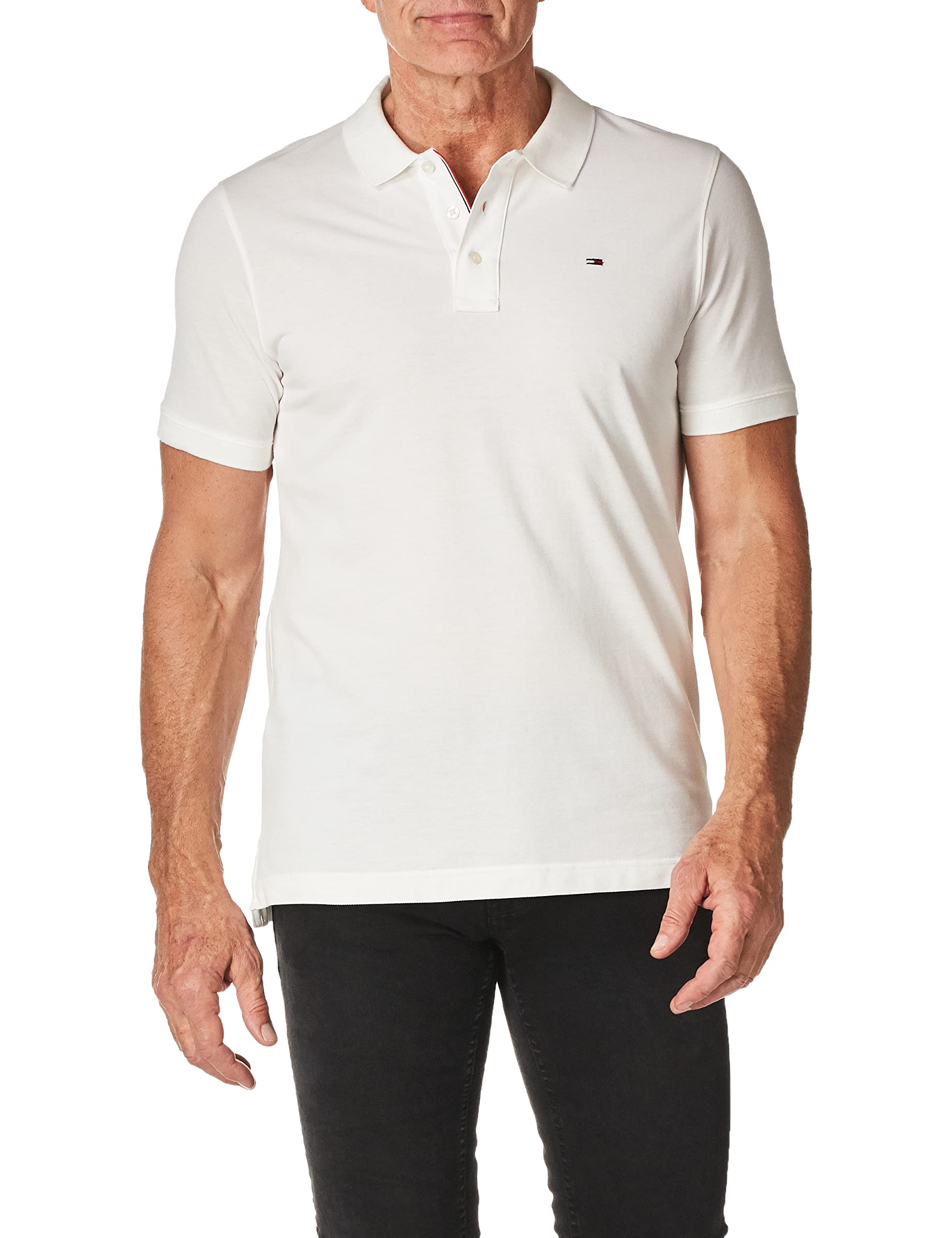 Tommy Jeans Homme Original Fine Pique Polo Manches Courtes
