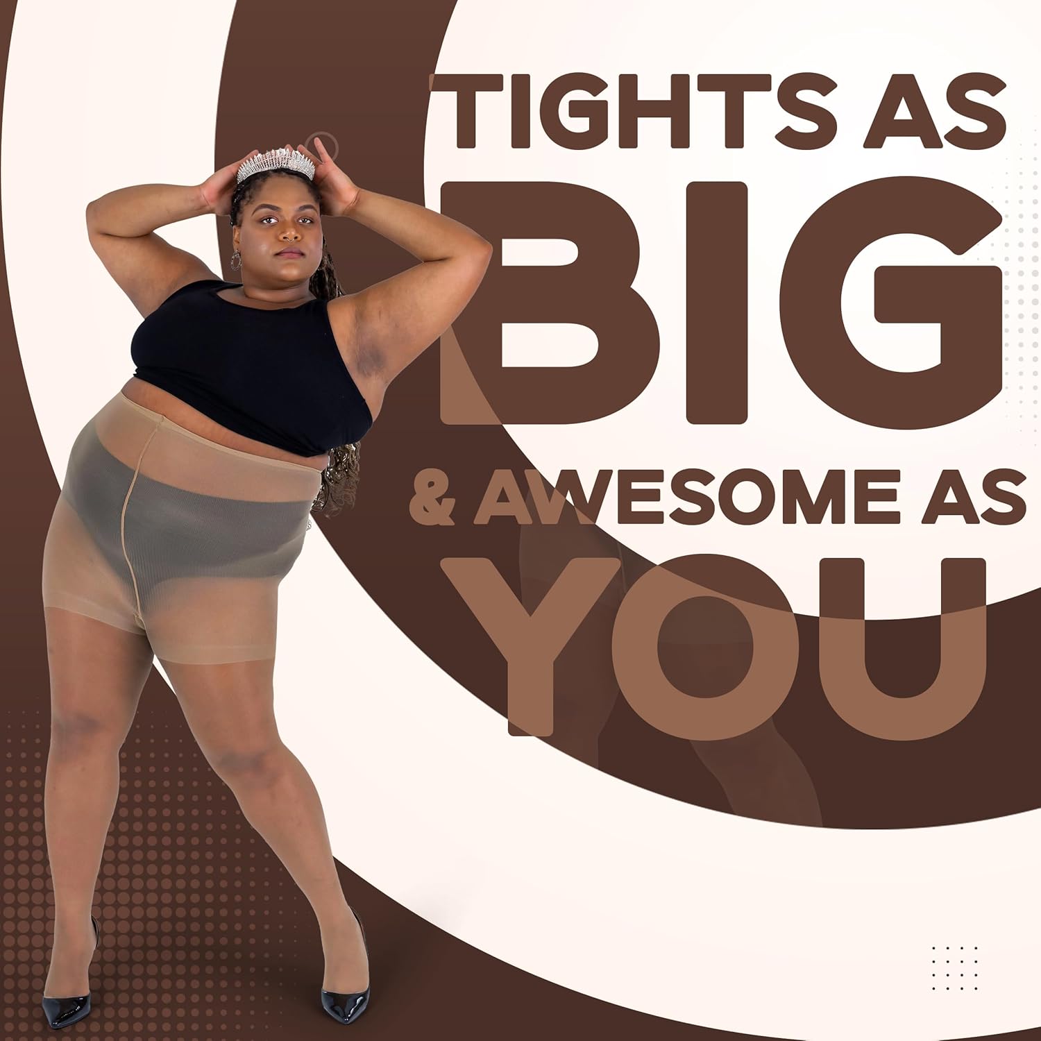 Silky Toes Plus Size Pantyhose for Women Soft Sheer Queen Tights - Image 3