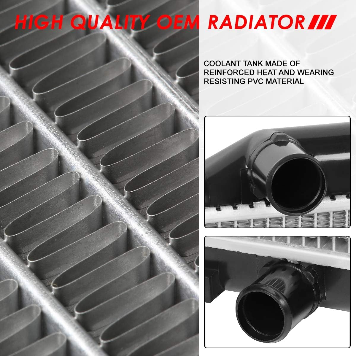 Auto Dynasty Radiator Compatible with 04-12 Mitsubishi Galant L4 V6 AT/MT, DPI 2723 Factory Style 1-Row Cooling Radiator, Aluminum Core