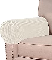 Vista 13 de Turquoize Fundas elásticas para reposabrazos para sillas y sofás, fundas para reposabrazos de sofá de elastano jacquard, funda antideslizante