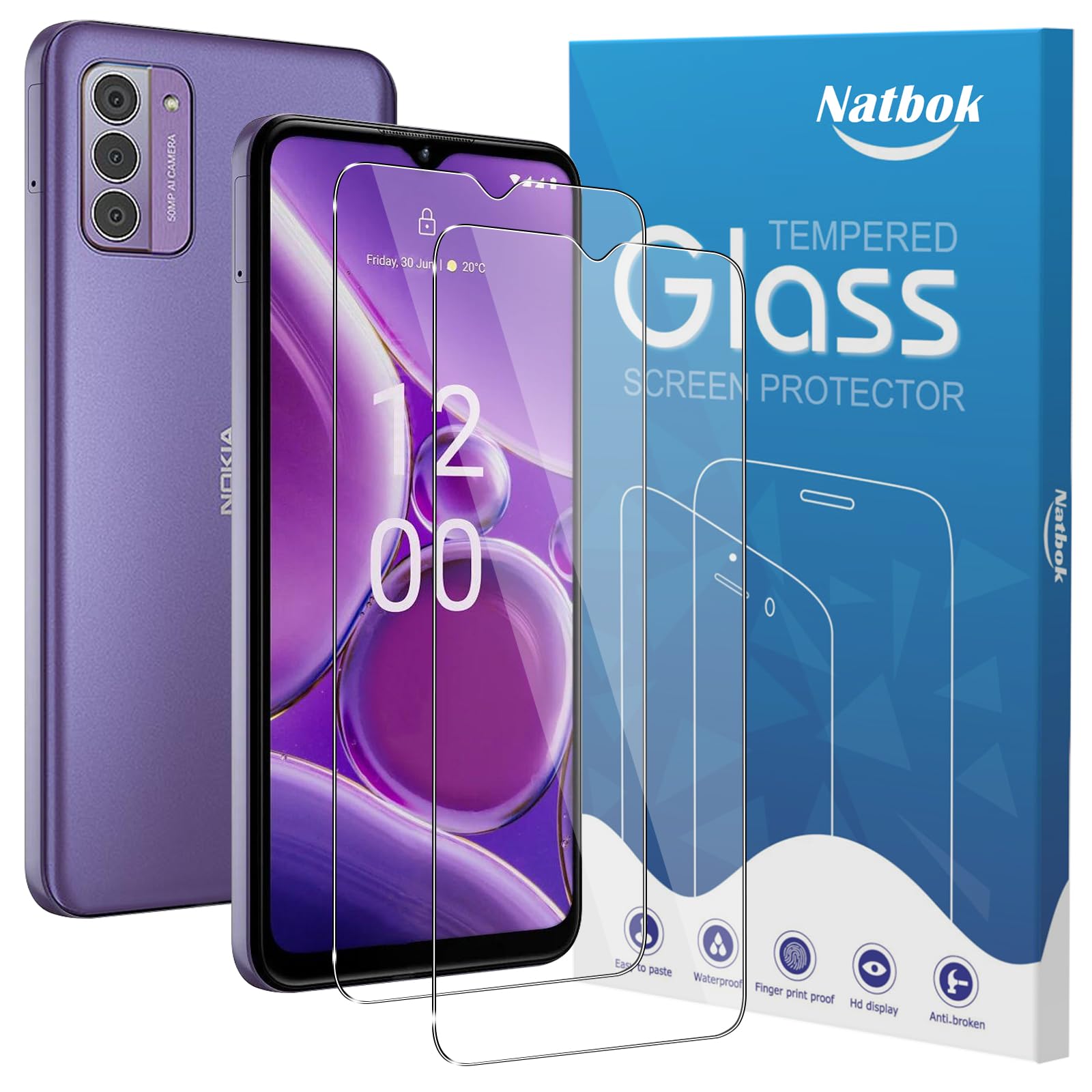 Vetro Temperato Modelli Nokia 3 Pz Vetro Temperato Per Nokia G100/G310 5G/ G50/C100/C200/C110/C300 - Protezione Schermo 9H Nokia G20 - Foto 3