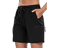 LXNMGO Women's 7" Hiking Cargo Shorts Quick Dry Lightweight Outdoor Summer Golf Athletic Shorts for Women with Zipper Pockets