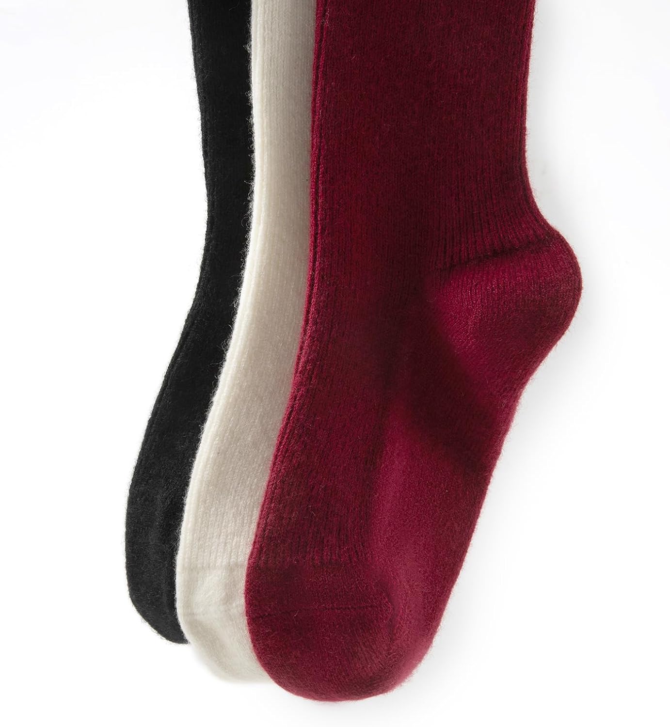 Wool Cashmere 3 Pair Socks for Women and Men, with Gift Box