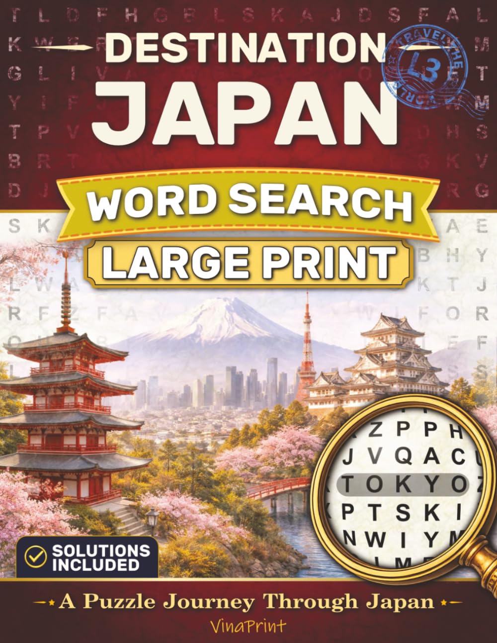Destination Japan Word Search Large Print: A Puzzle Journey Through Japan | Easy-to-Read Puzzles (Destination Word Search Series)