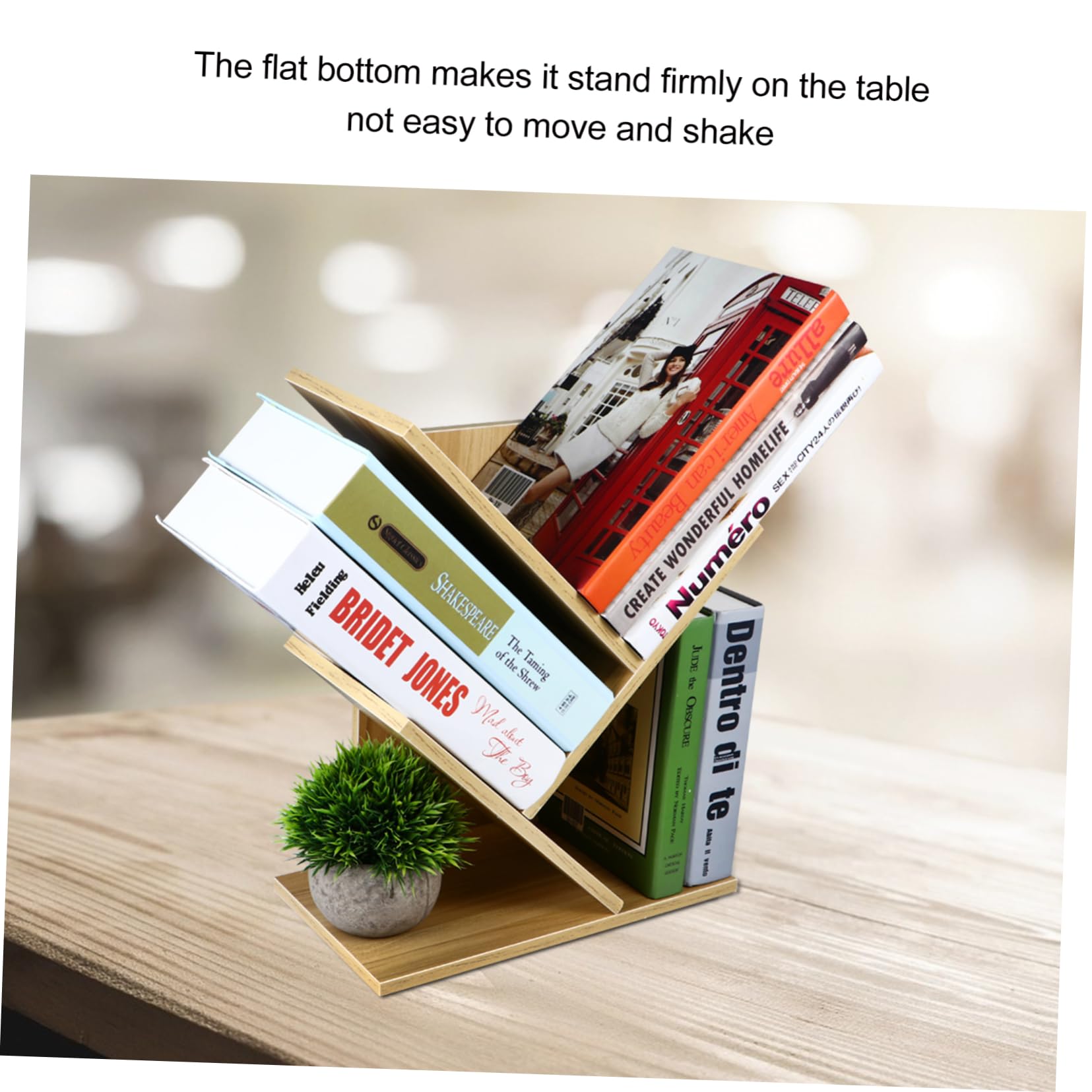 1stück Lagiges Desktop Bücherregal Aus Kreativer Organizer Für Schulbücher Magazine Und Mehr Für Büro Schlafzimmer Und Studenten Stabil Und Einfach Zu Montieren